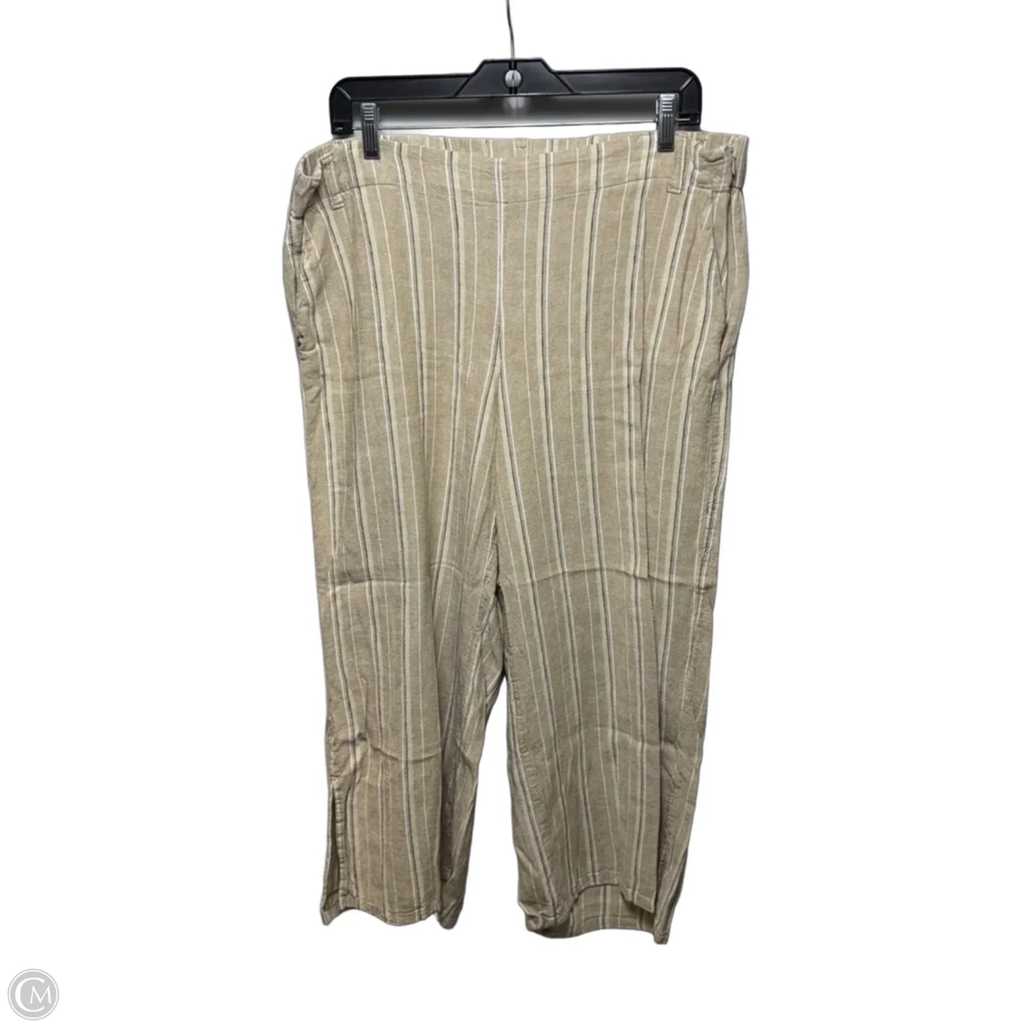 Pants Linen By J. Jill In Striped Pattern, Size: L