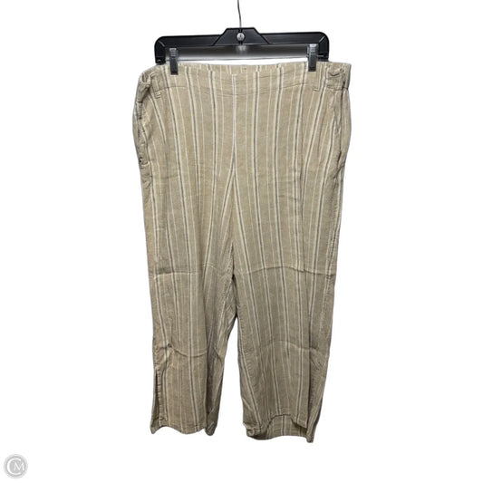 Pants Linen By J. Jill In Striped Pattern, Size: L