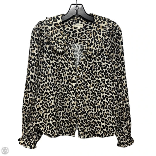 Top Long Sleeve By Pilcro In Animal Print, Size: S