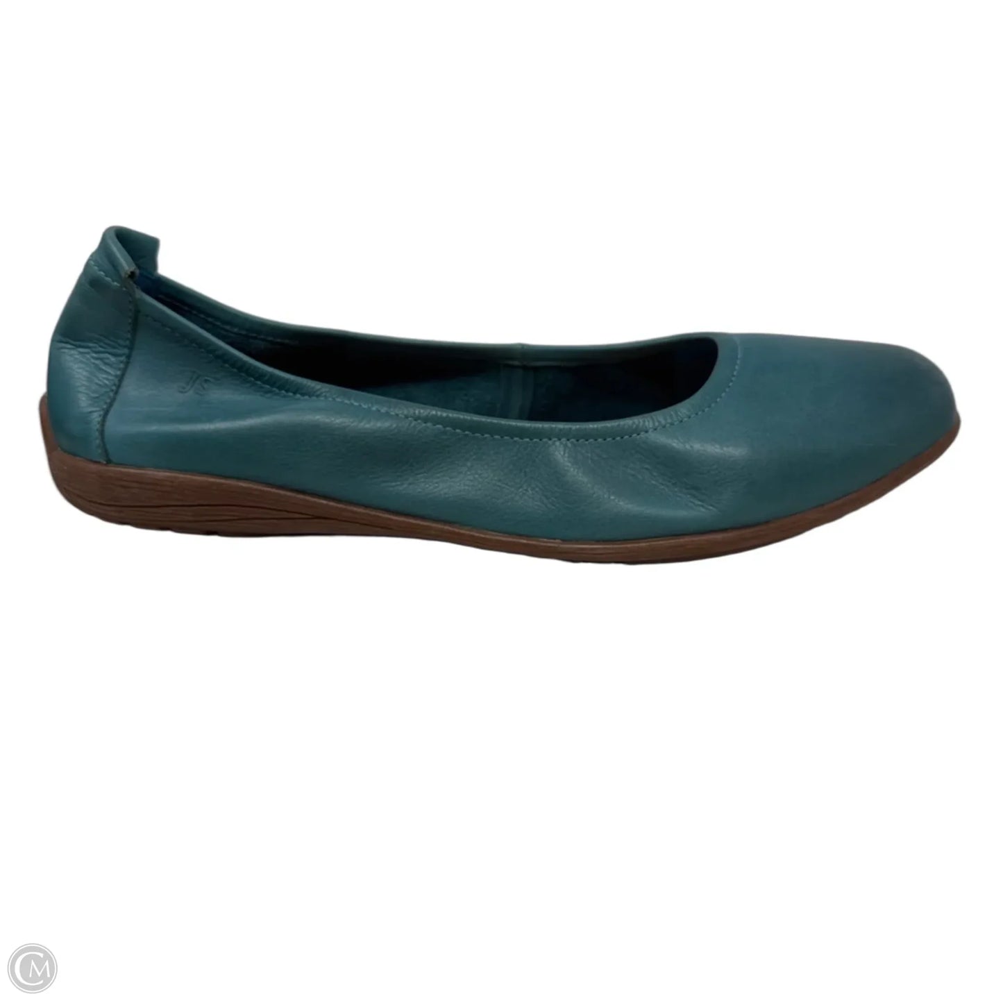 Fenja 01 Leather Ballet Flats By Josef Seibel In Blue, Size: 11.5
