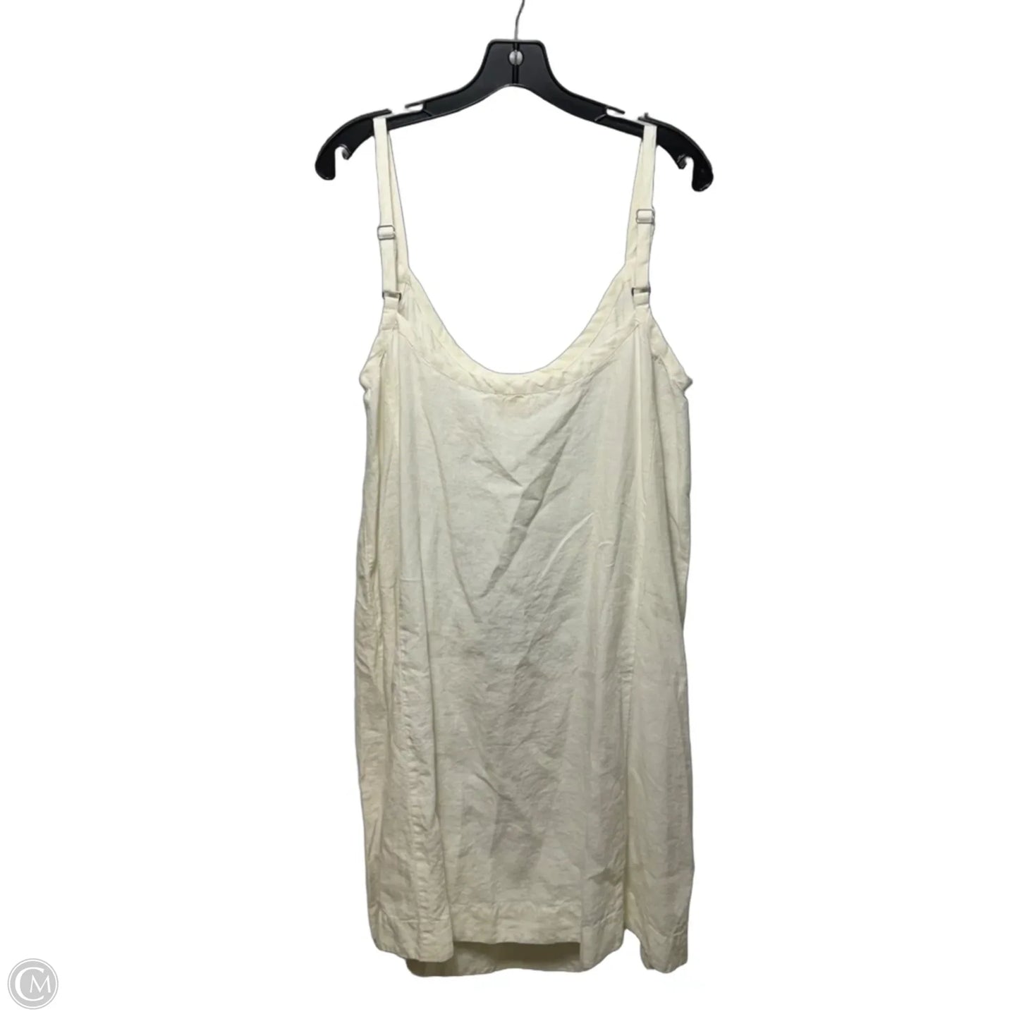 Linen Dress Casual Short By Eileen Fisher In Cream, Size: 2x