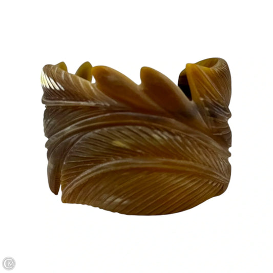 Carved Leaf Cuff Bracelet