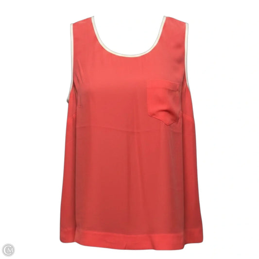 Sleeveless Silk Tank Top By J. Crew In Orange, Size: 0p