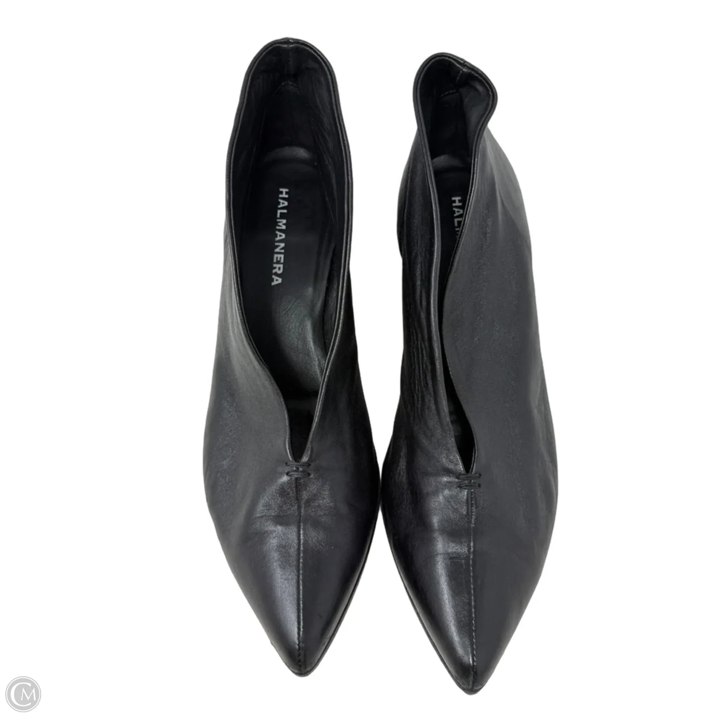 Handmade Baby Kid Leather Pumps By Halmanera In Black, Size: 8