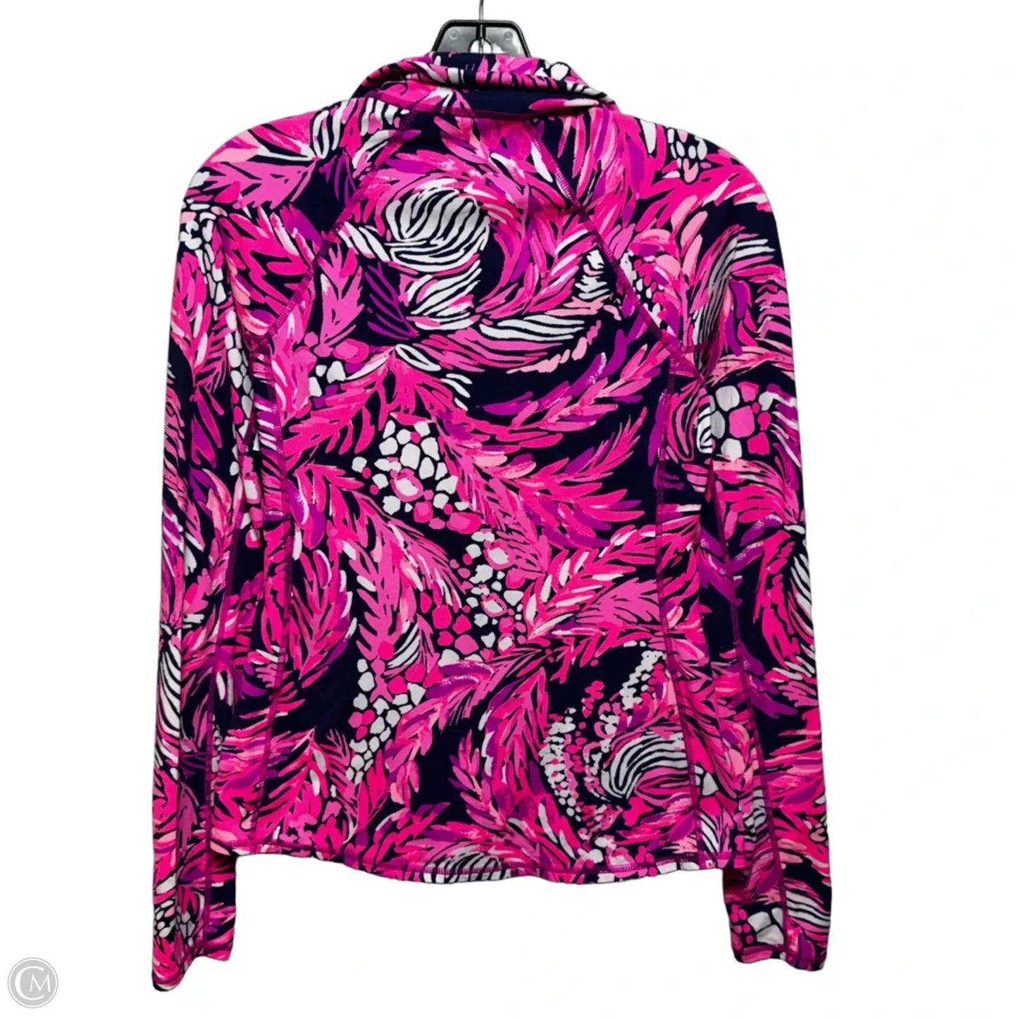Kapri Athletic Jacket Designer By Lilly Pulitzer In Pink & Purple, Size: XS