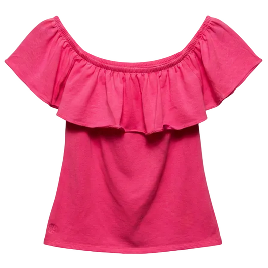 La Fortuna Ruffle Top Sleeveless Designer By Lilly Pulitzer In Pink, Size: XS