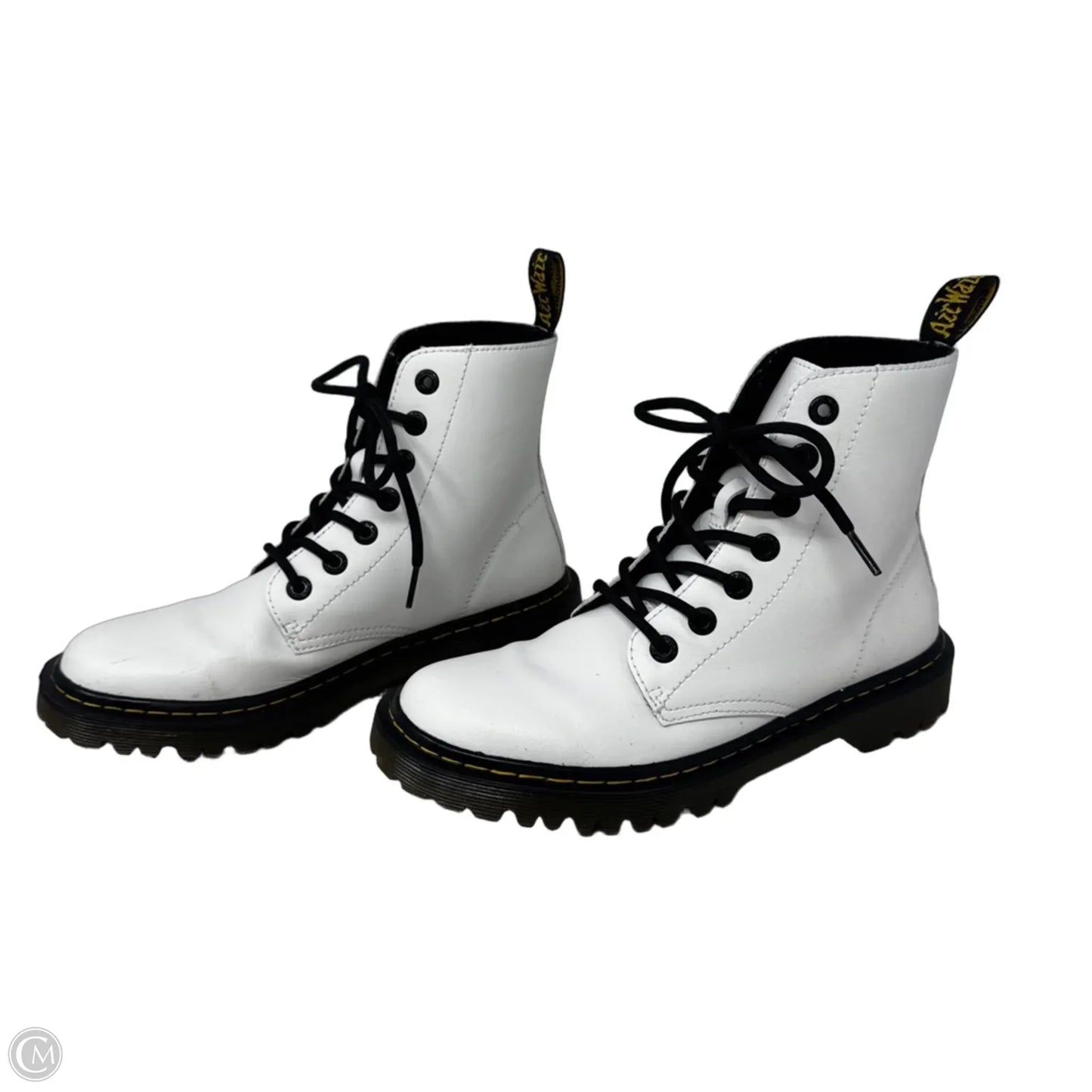 Luana Boots Combat By Dr Martens In White, Size: 8