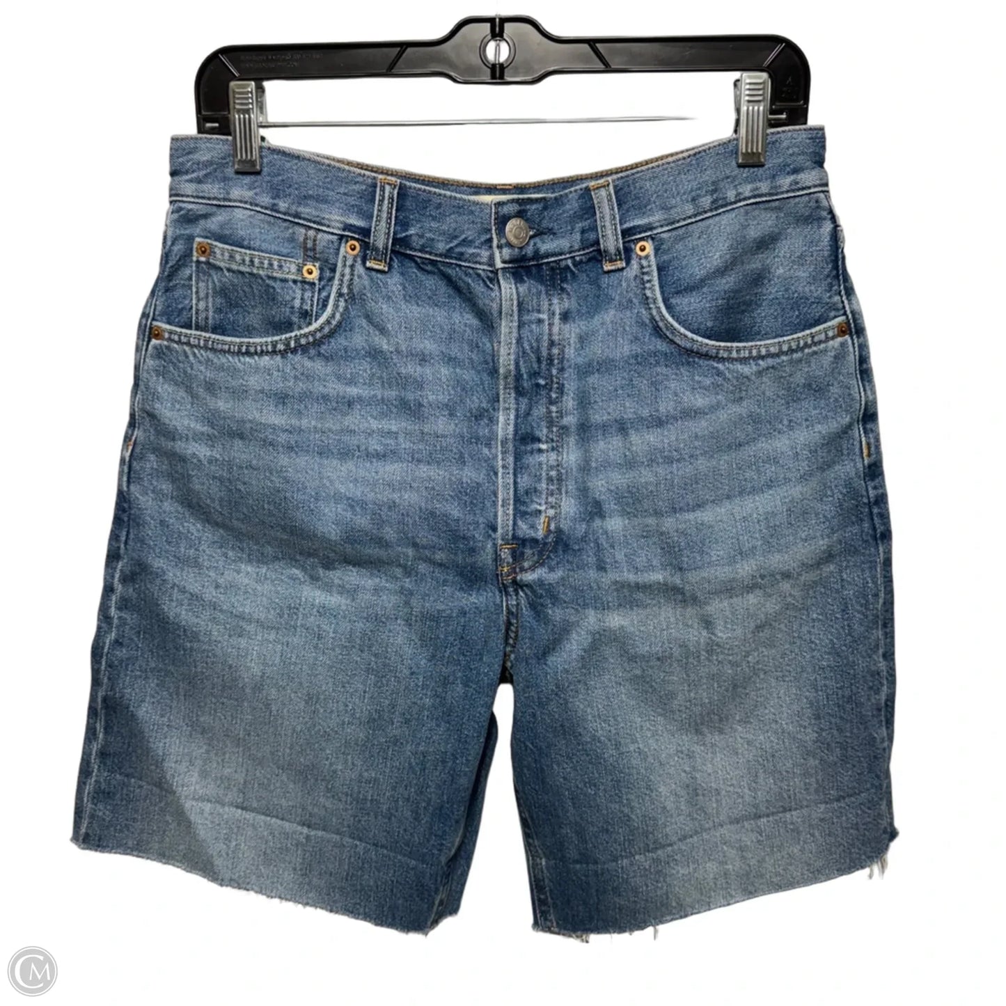 Cutoff Bermuda Shorts By Madewell In Blue Denim, Size: 6/28