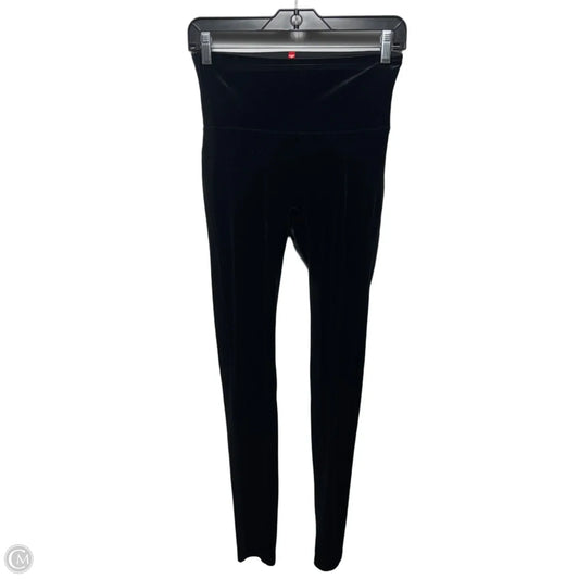 Velvet Pants Leggings By Spanx In Black, Size: M