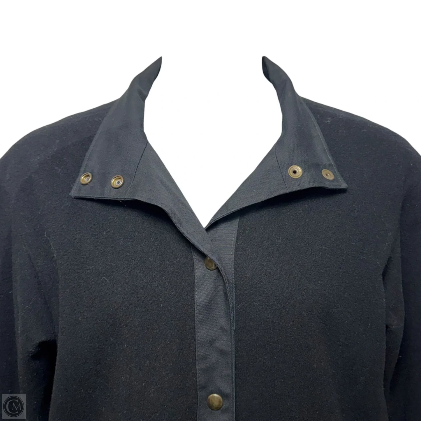 Vintage Coat Wool By Mackintosh In Black, Size: 8