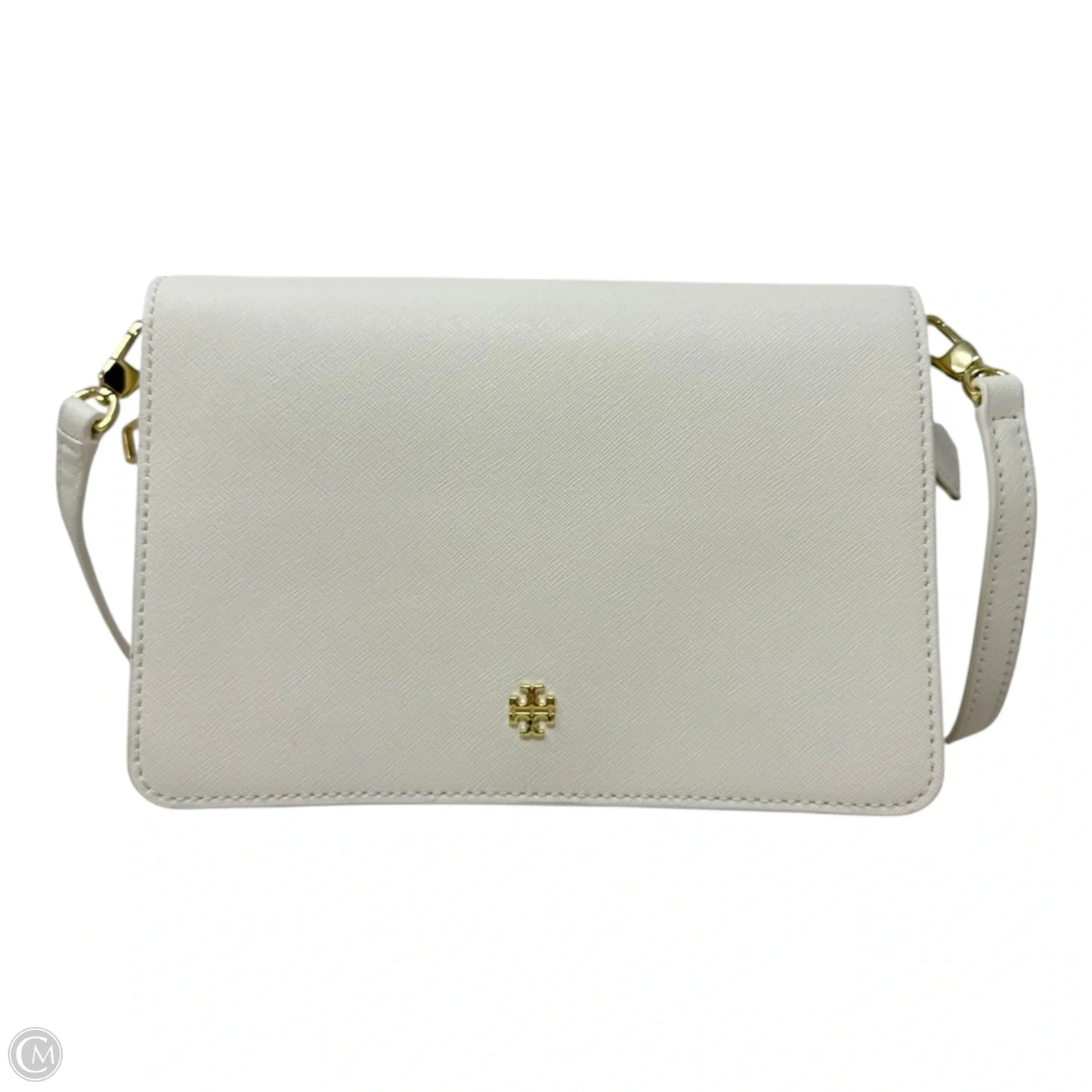 Emerson Saffiano Crossbody Designer By Tory Burch, Size: Small