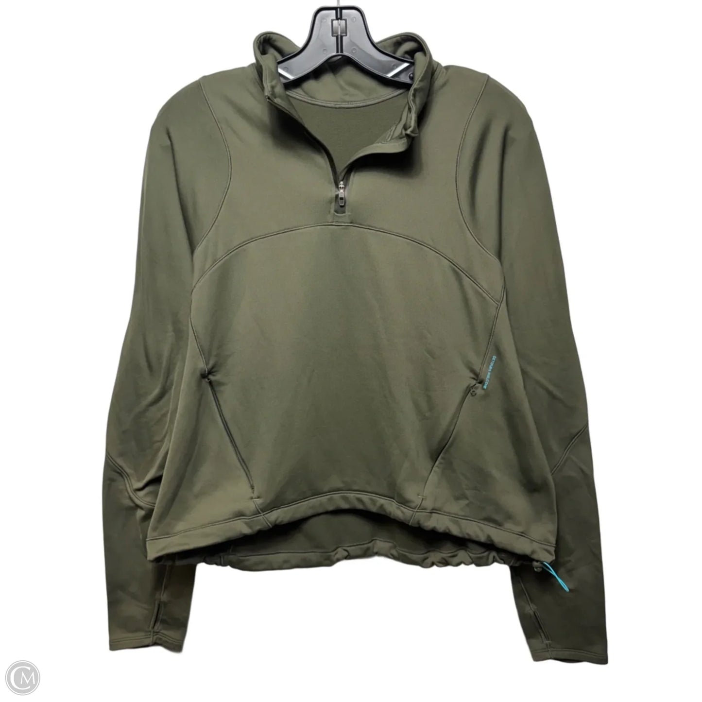 Athletic Jacket By Lululemon In Green, Size: 12