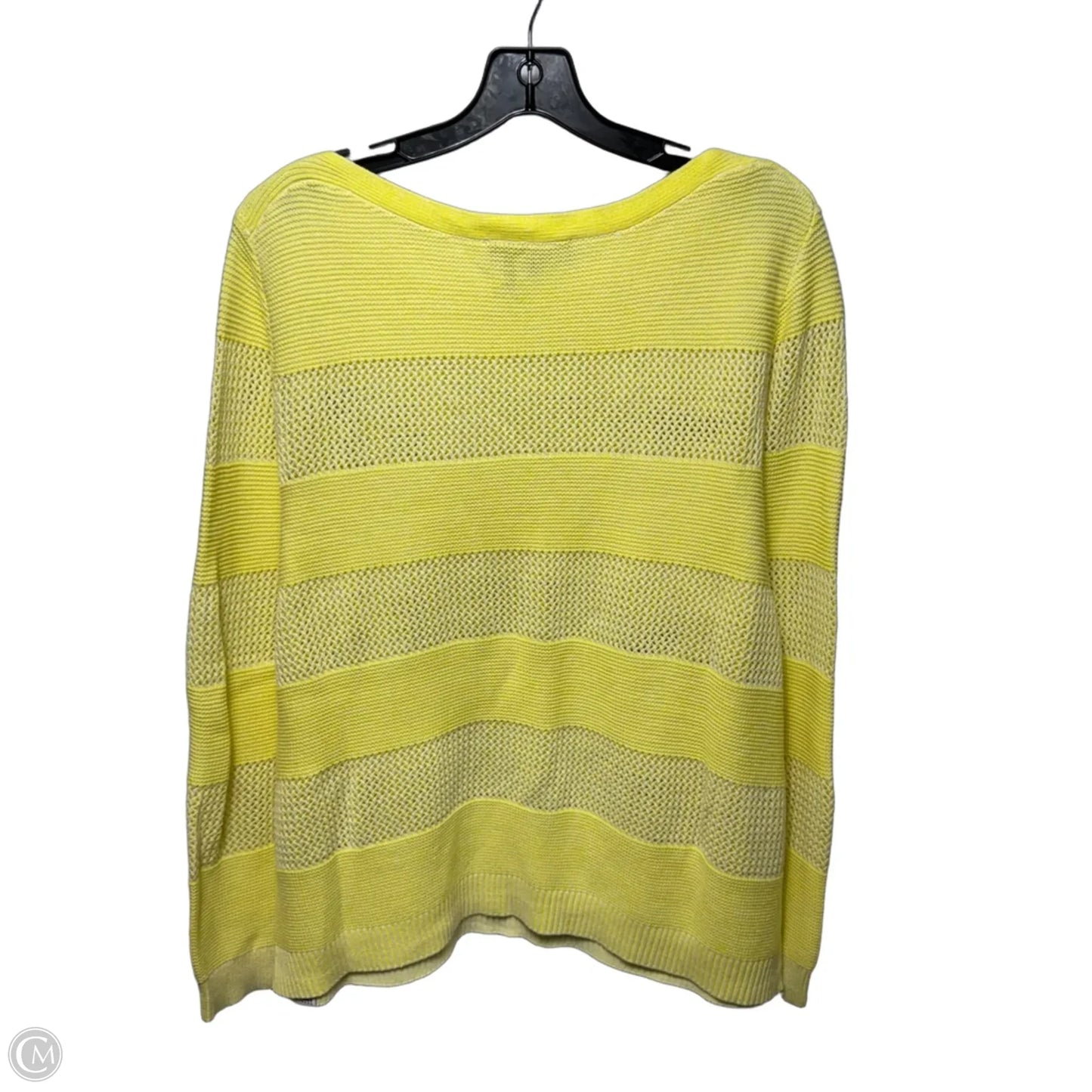 Sweater By Dkny In Yellow, Size: Xl