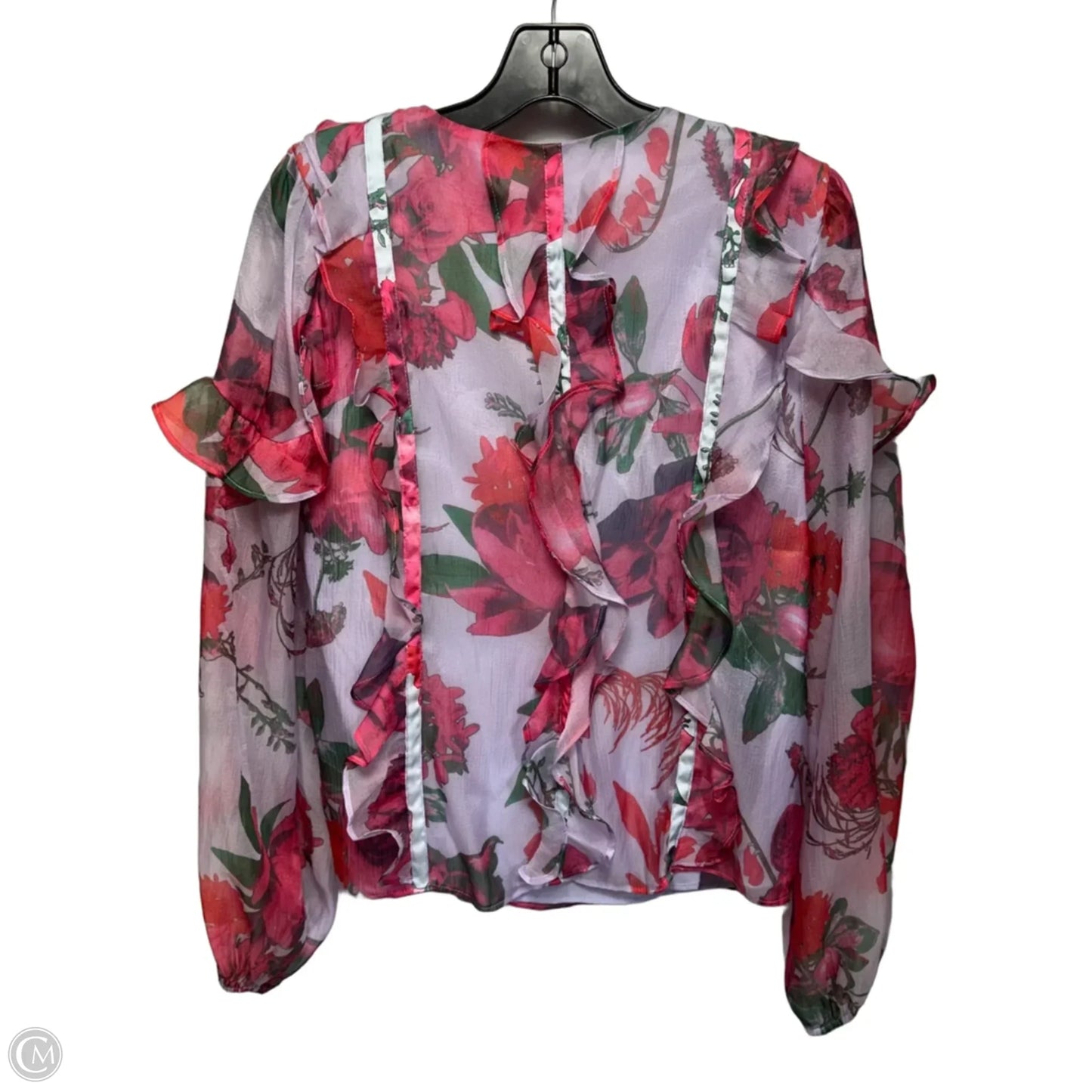 Top Long Sleeve By Hutch In Floral Print, Size: S