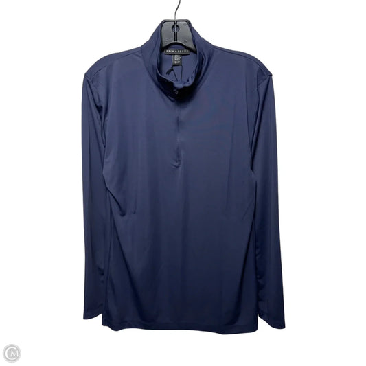 Athletic Top Long Sleeve Collar By Prim + Preux In Purple, Size: S