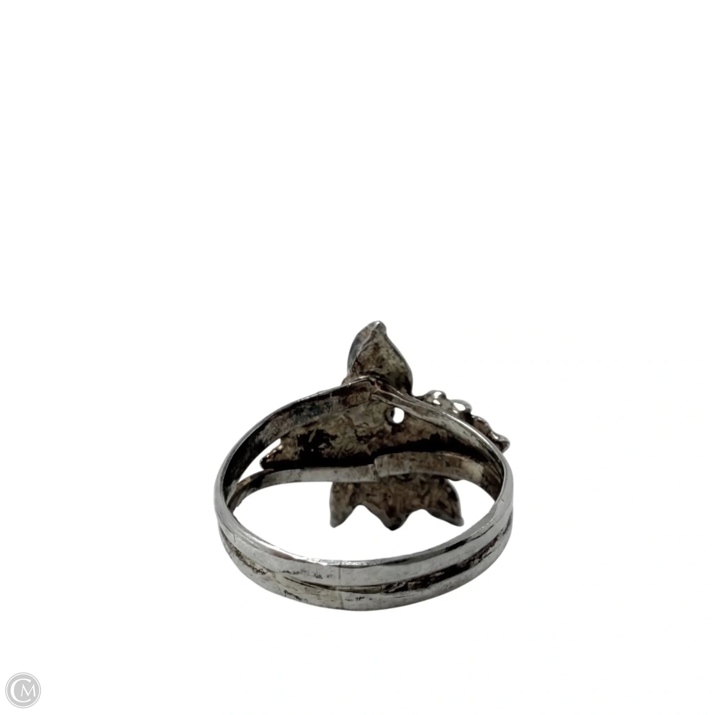 Sterling Silver Trumpet Flower Ring By KM Company, Size: 6