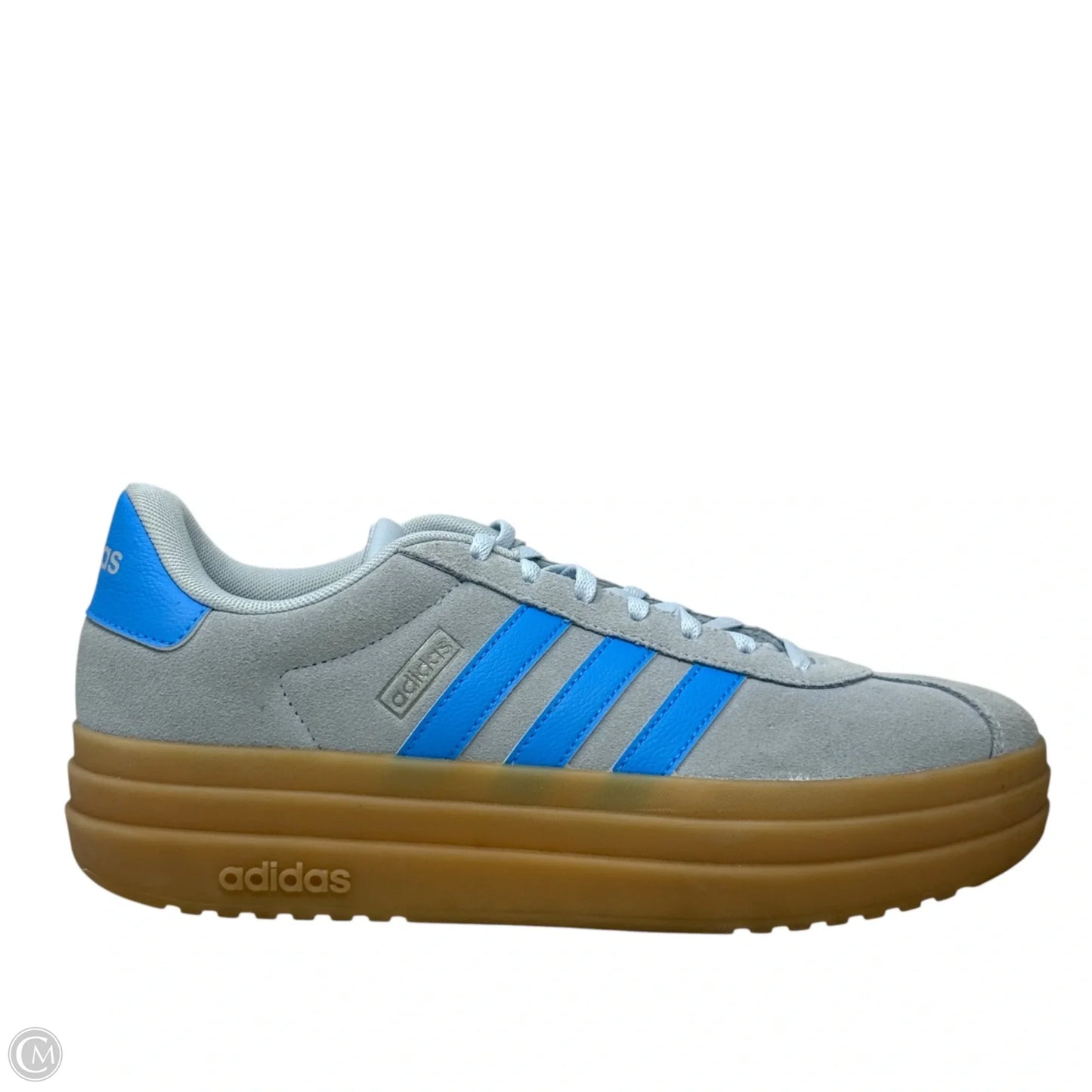 VL Court Bold Sneakers By Adidas In Blue & Grey, Size: 8
