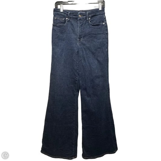 Good Waist Palazzo Jeans By Good American In Blue Indigo985 Denim, Size: 6