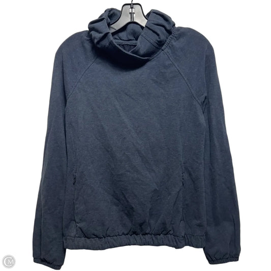 Athletic Top Long Sleeve Collar By Lululemon In Blue, Size: 4