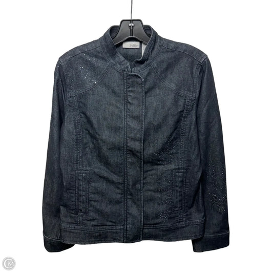 Jacket Denim By Chicos In Blue Denim, Size: 8