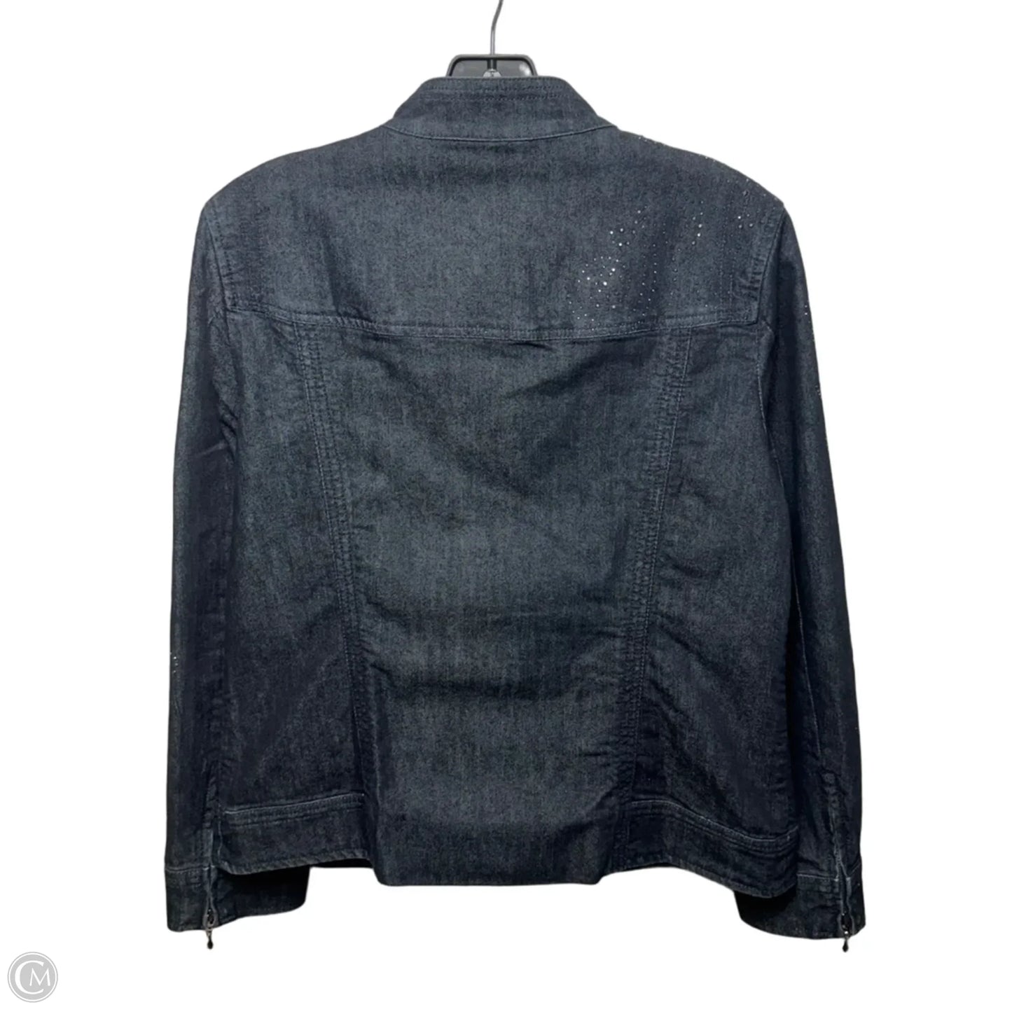 Jacket Denim By Chicos In Blue Denim, Size: 8