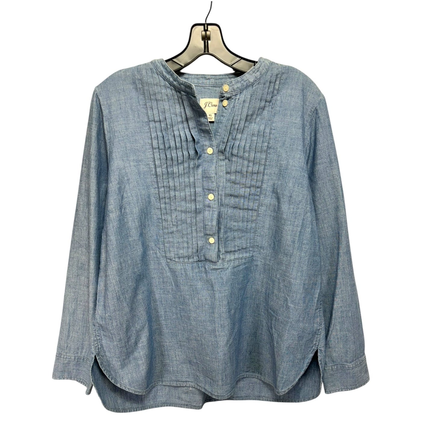 Top Long Sleeve By J. Crew In Blue, Size: Xl