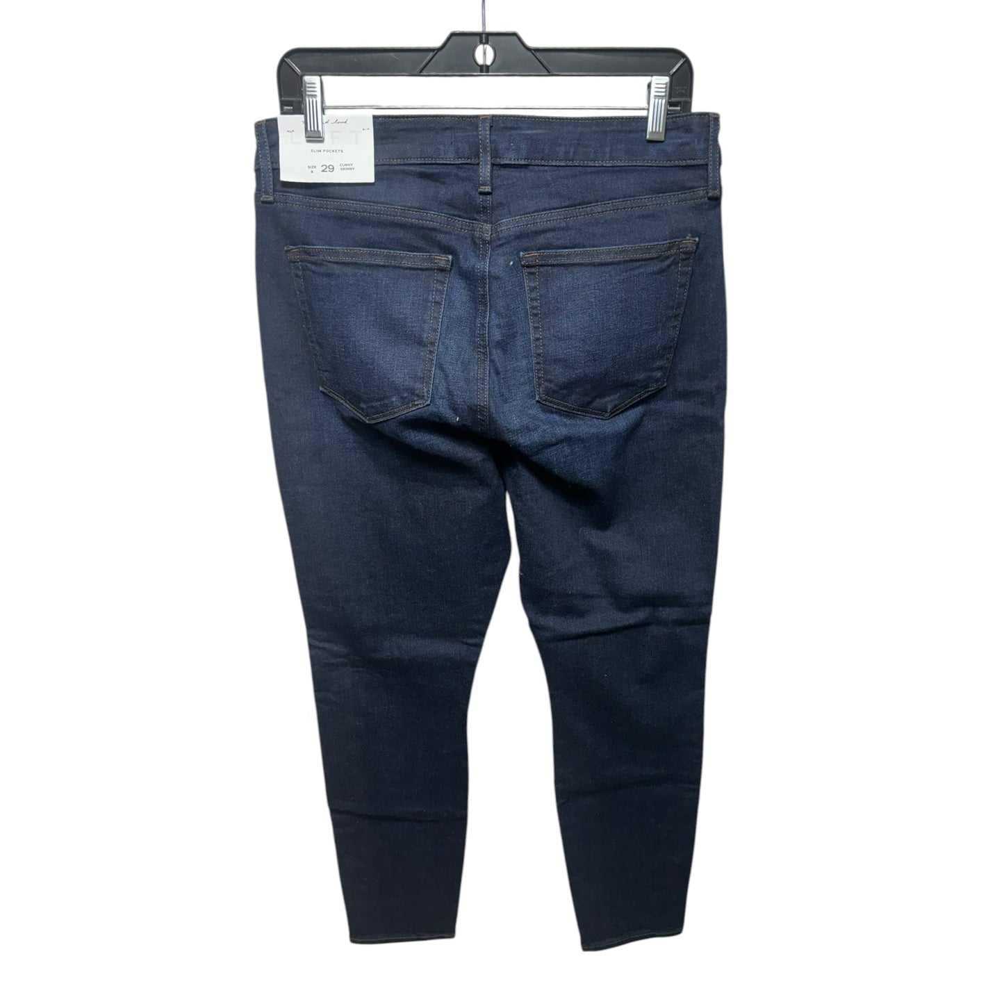 Jeans Skinny By Loft In Blue Denim, Size: 8