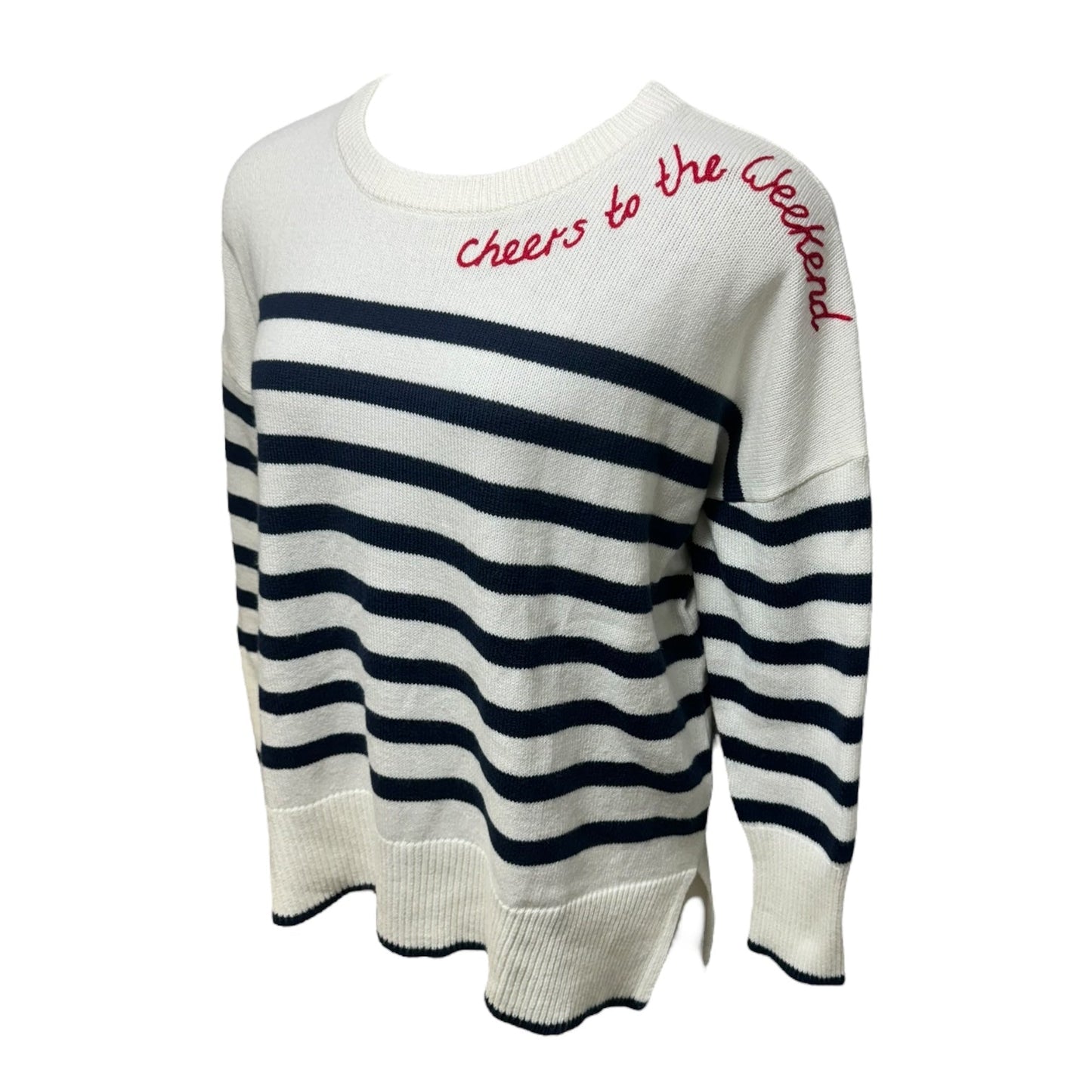 Cheers to the Weekend Sweater Designer By Lilly Pulitzer In Nautical Print, Size: Xl