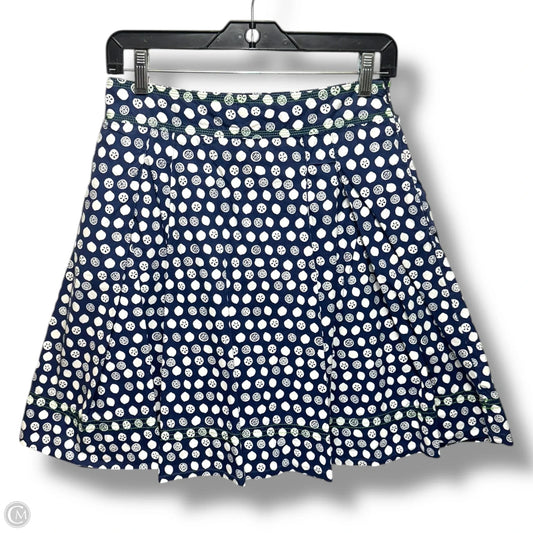 Lenna Skirt Designer By Lilly Pulitzer In Citrus Lemon Squirt Navy Blue, Size: 2