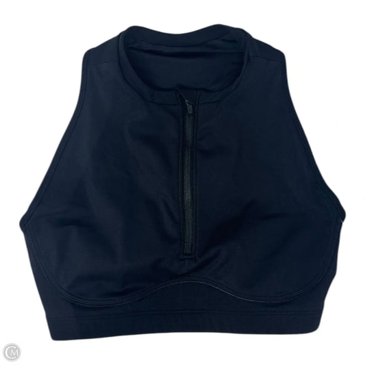 Zip Athletic Bra  By Sweaty Betty In Black, Size: M