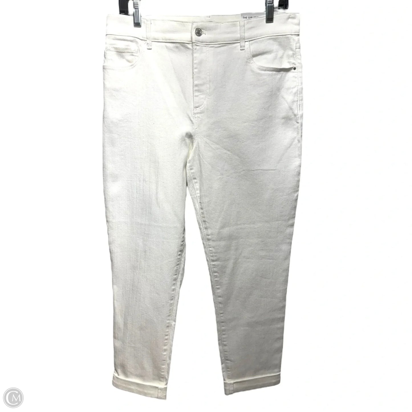 The Girlfriend Mid Rise Above the Ankle Jeans By Ann Taylor In White, Size: 10