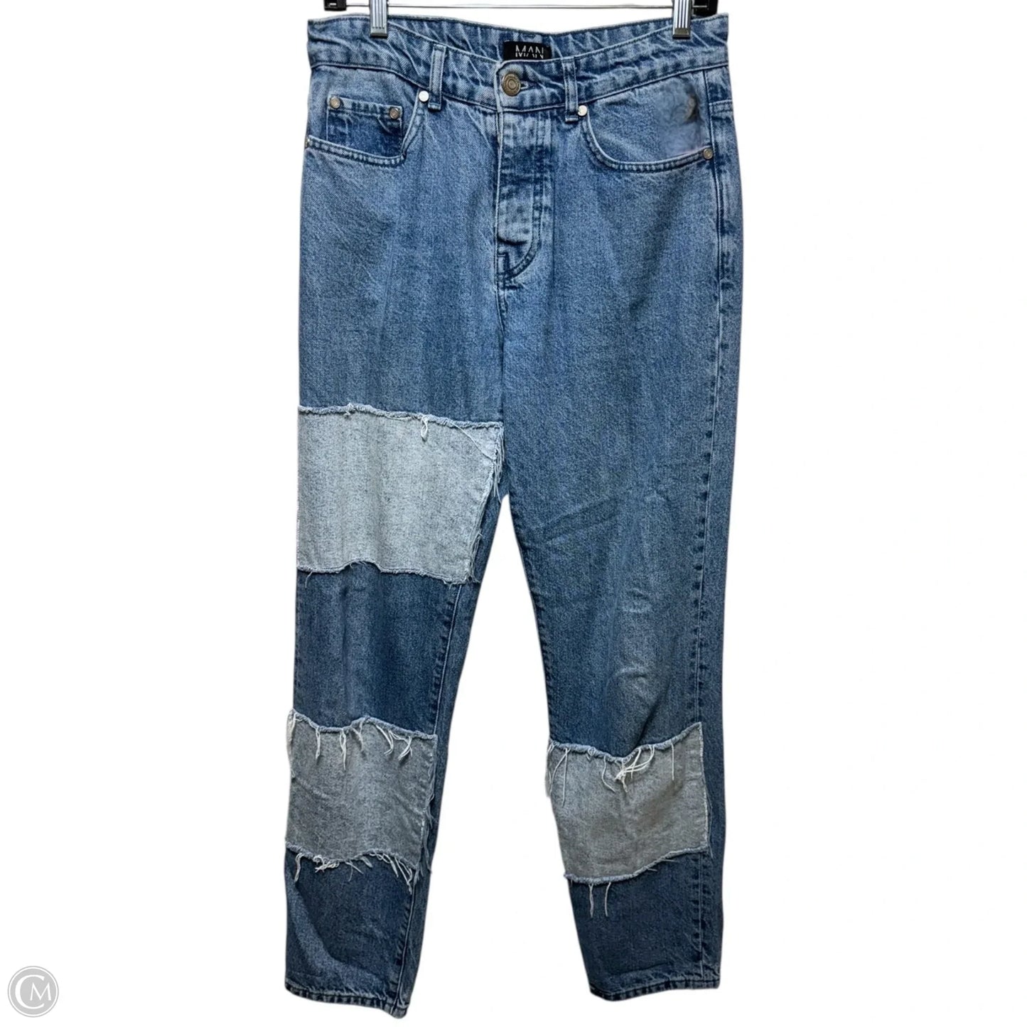 Jeans Straight By Boohoo MAN In Blue Denim, Size: 10/30