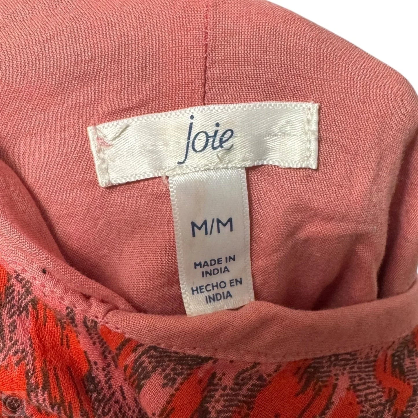 Dress Casual Maxi By Joie In Orange & Pink, Size: M