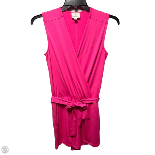 Belted Romper By Julie Brown In Pink, Size: S