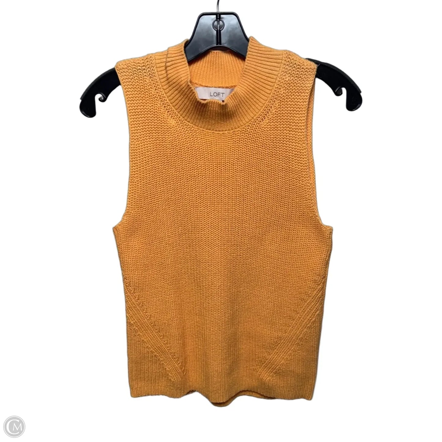Top Sleeveless By Loft In Orange, Size: S