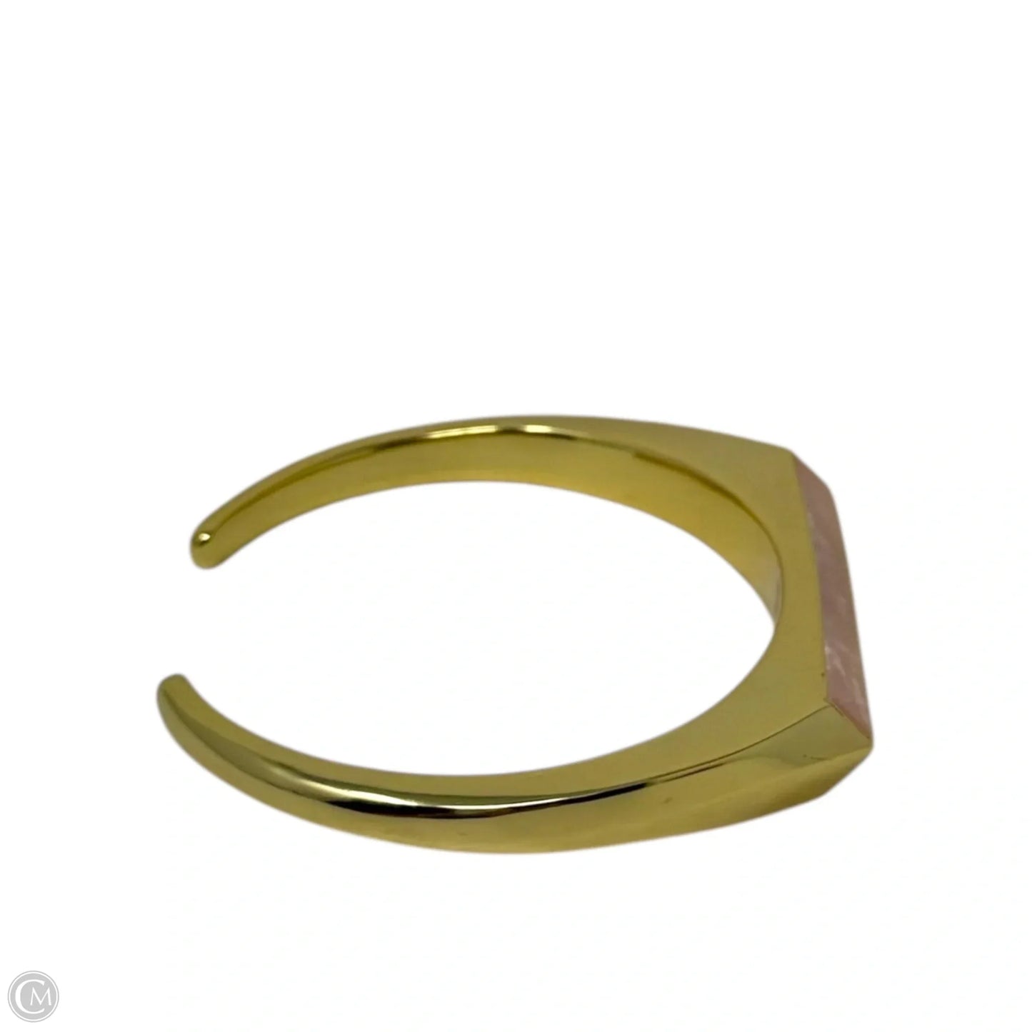Gold Plated Semiprecious Stone Triangle Prism cCuff Bracelet By J. Crew