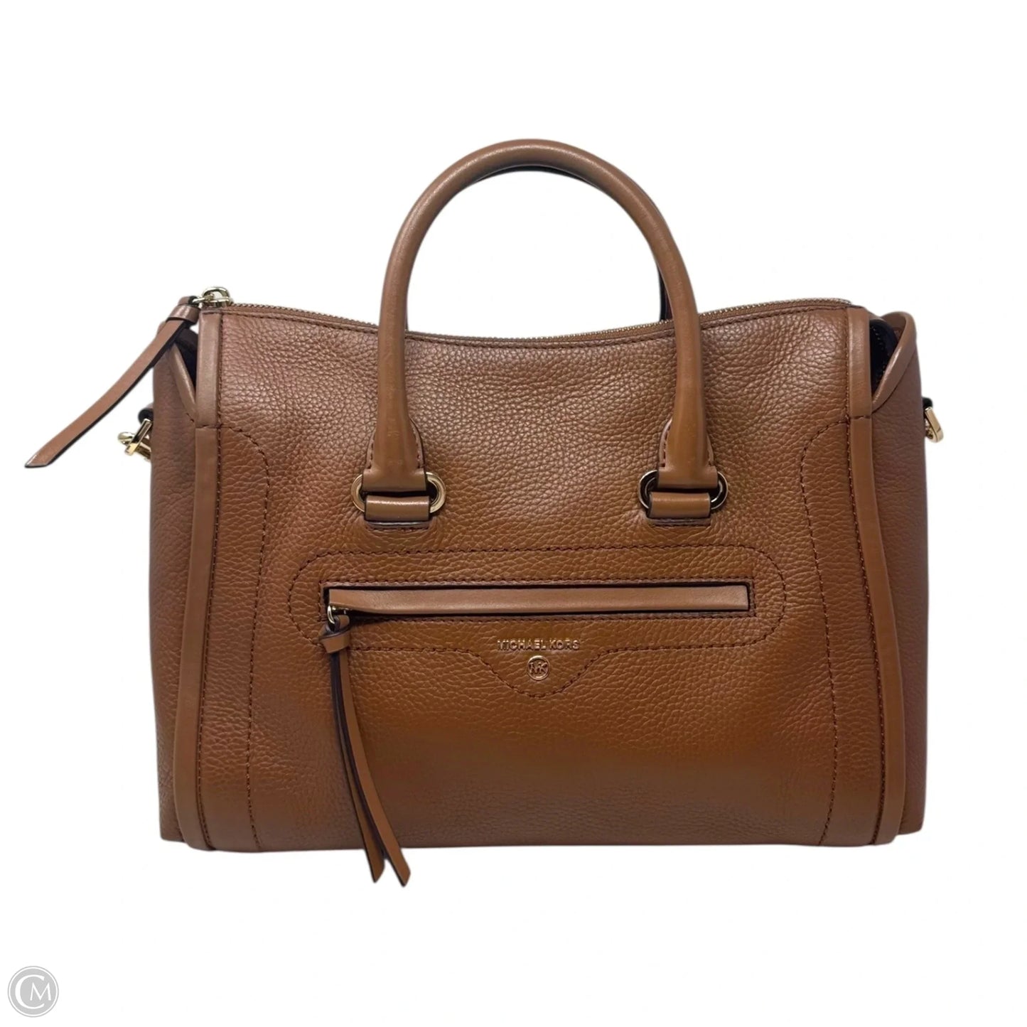 Carine Satchel Handbag Leather By Michael By Michael Kors, Size: Medium