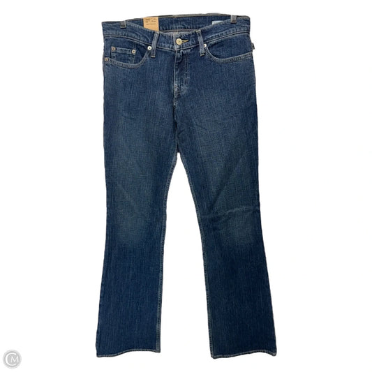 Super Low Boot Cut Jeans By Levis In Blue Denim, Size: 8