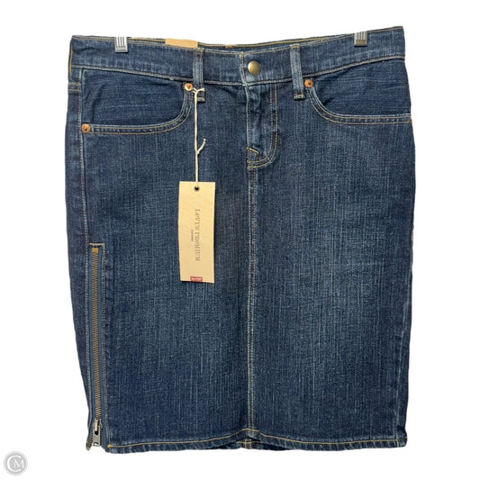 Zippit Kit Skirt Mini & Short By Levis In Blue Denim, Size: 8, 29M