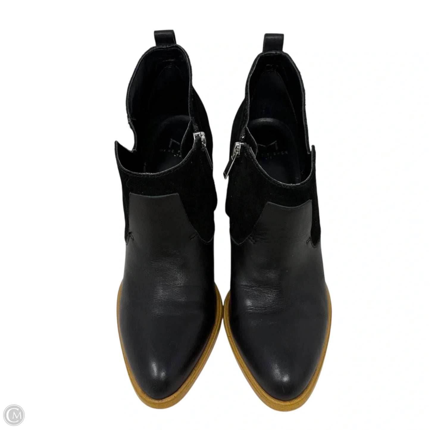 Ginger Pointed Toe Ankle Chelsea Boots By Marc Fisher In Black, Size: 6.5