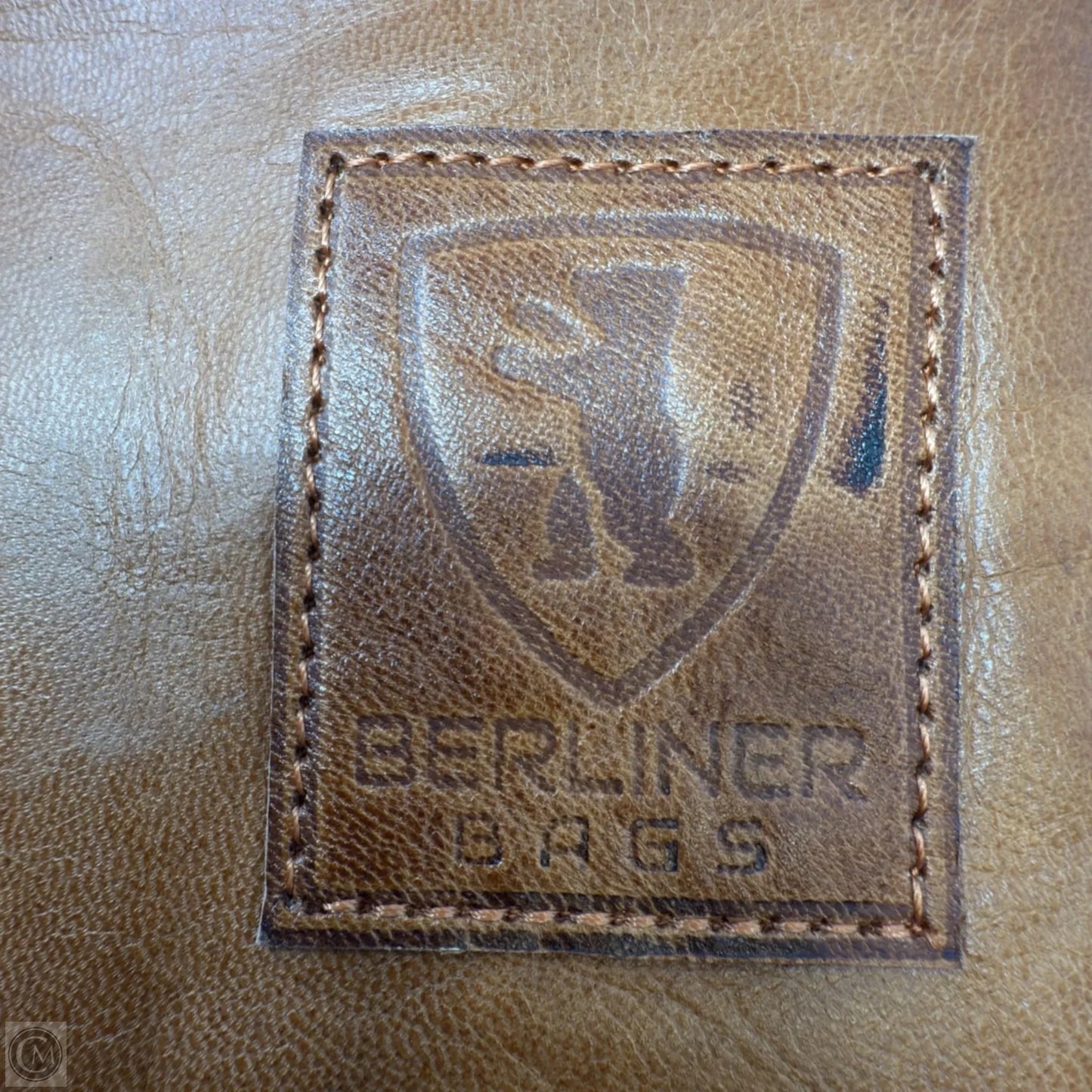 Vintage Leather Pencil Case By Berlinger Bags, Size: Large