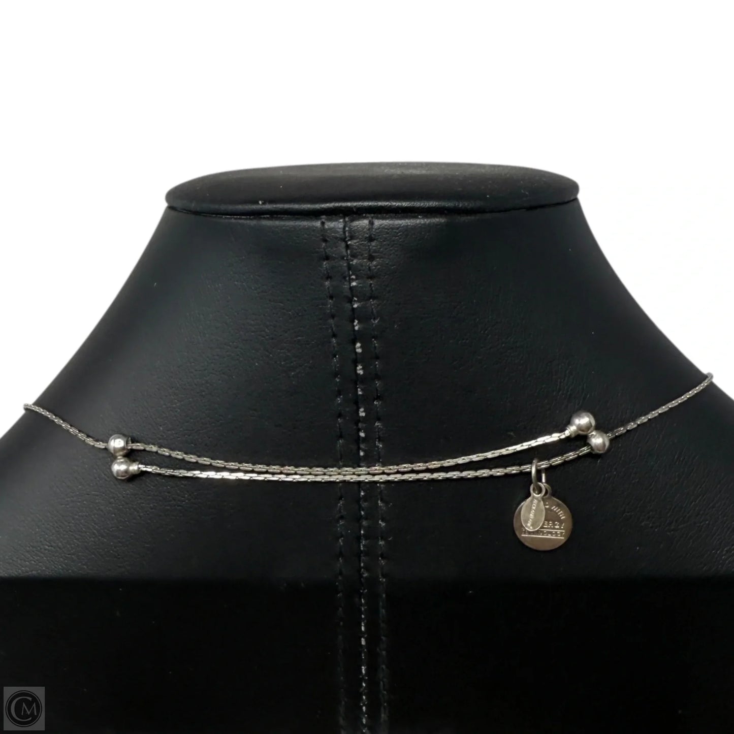 Silver Plated Sacred Stud Om Necklace By Alex And Ani