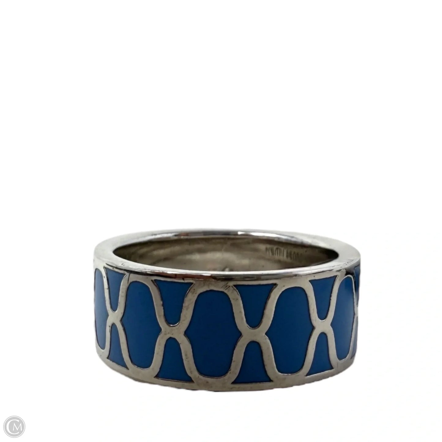Enamel Cigar Band Ring By Henri Bendel, Size: 7