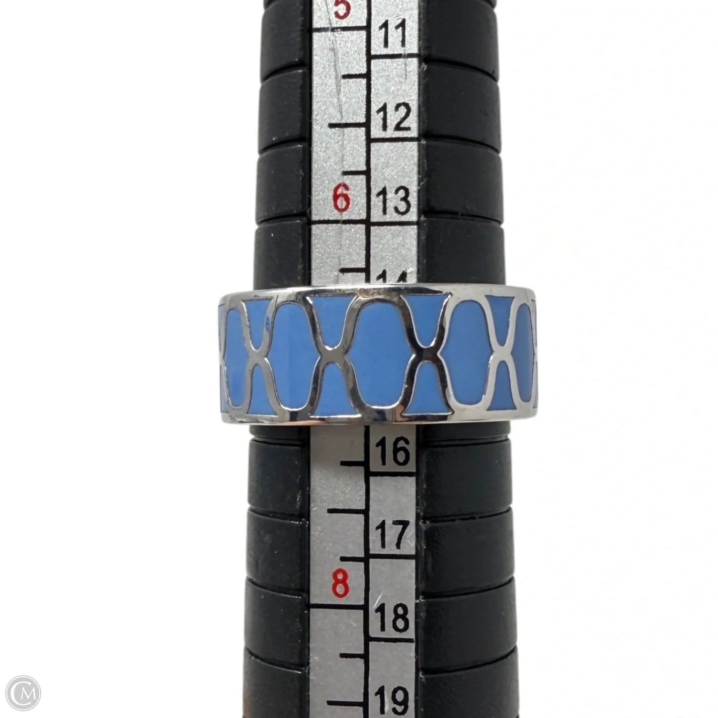 Enamel Cigar Band Ring By Henri Bendel, Size: 7