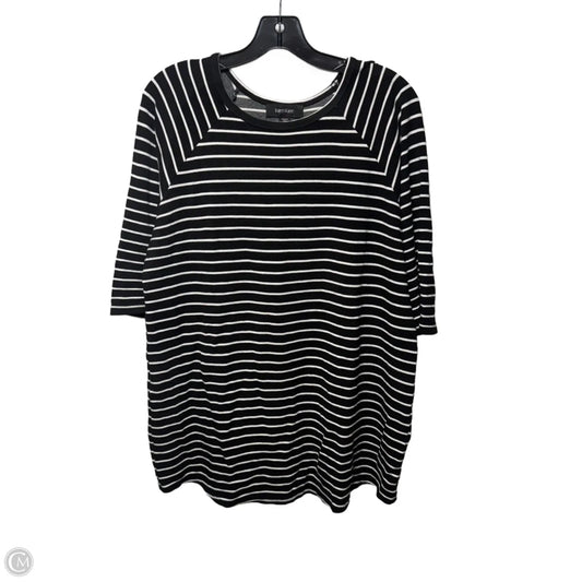Top 3/4 Sleeve By Karen Kane In Striped Pattern, Size: L
