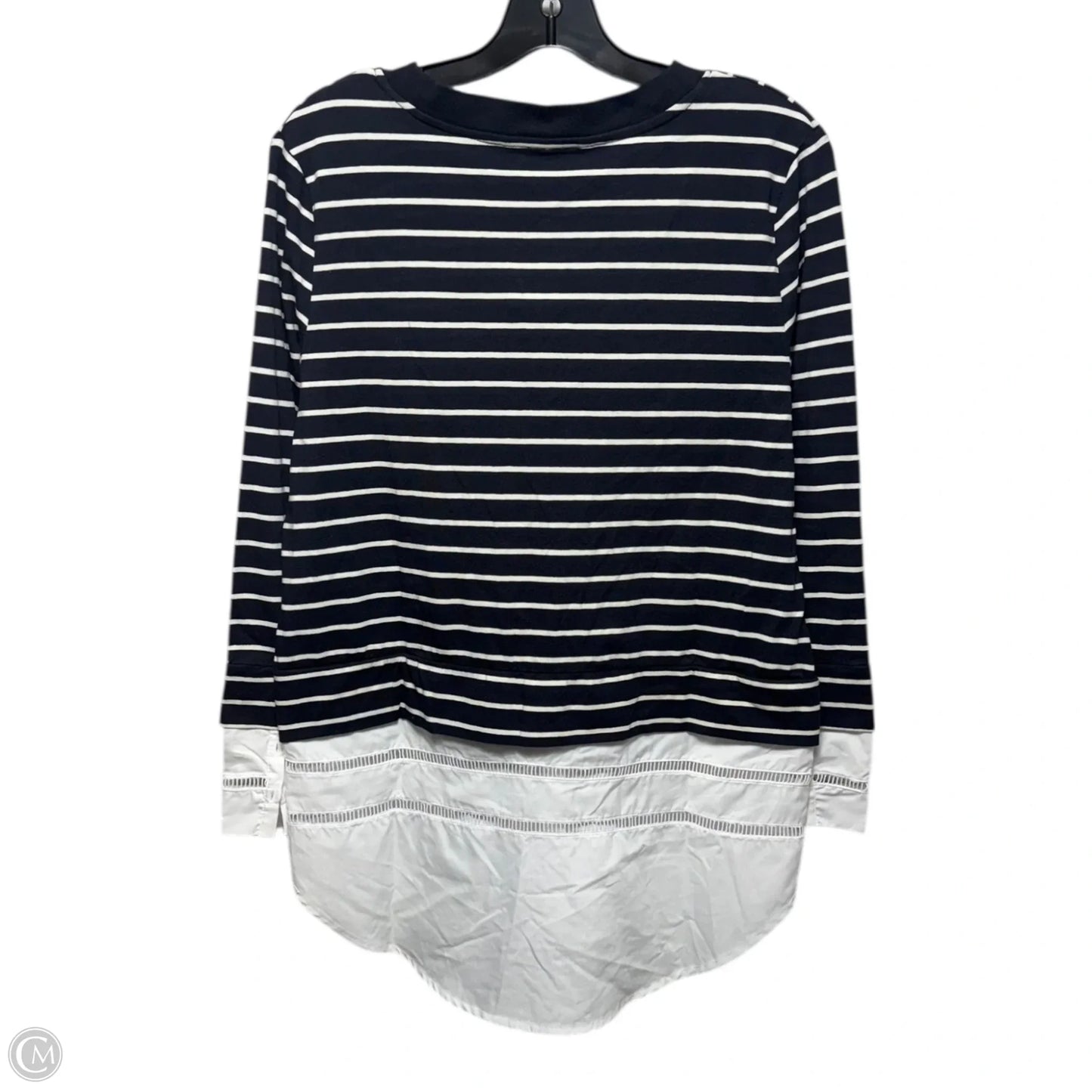 Top Long Sleeve By French Connection In Striped Pattern, Size: S