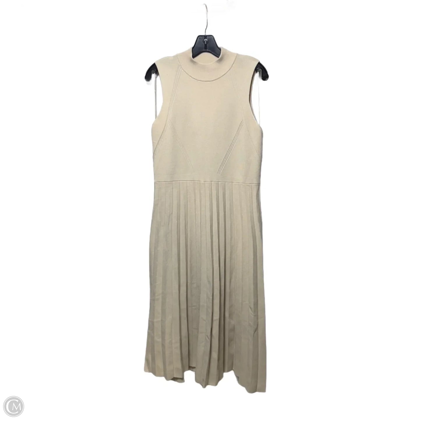 Dress Casual Maxi By Express In Cream, Size: Xl