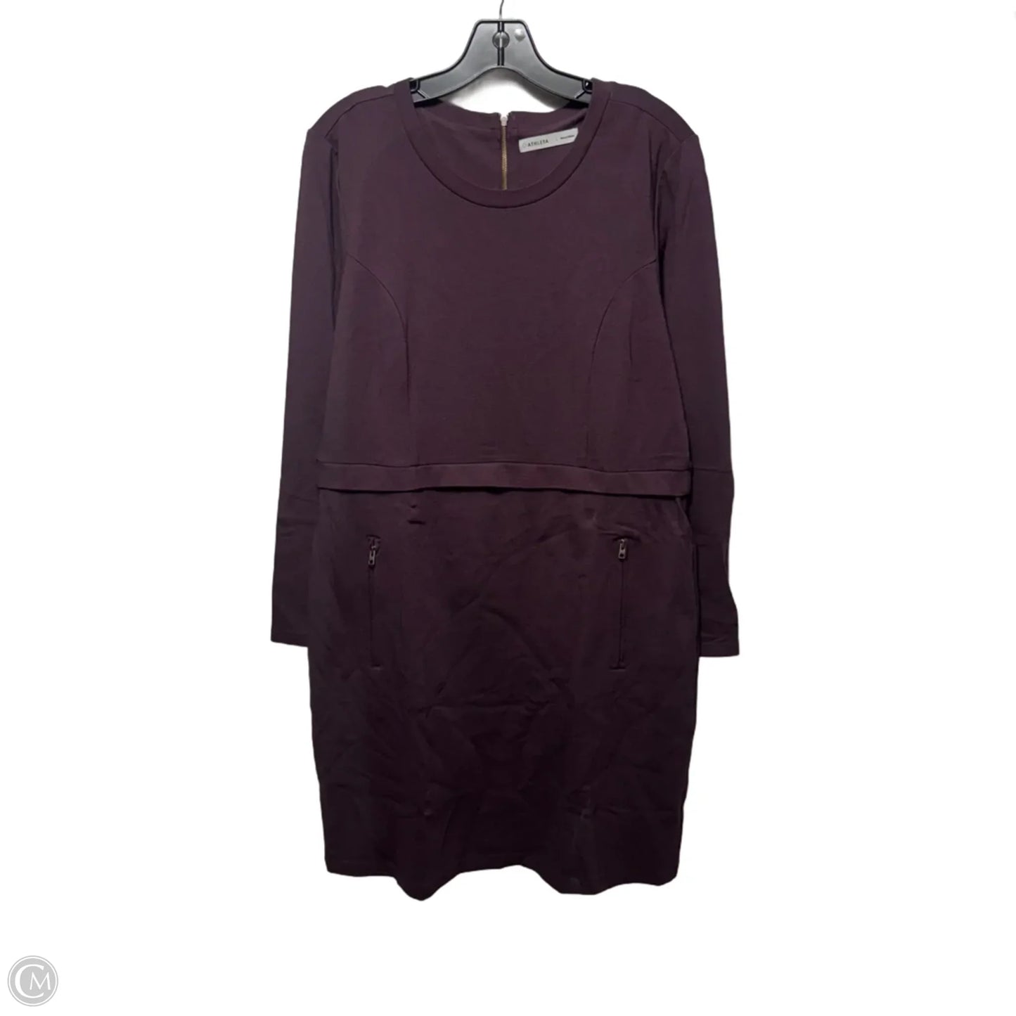 Dress Casual Midi By Athleta In Purple, Size: L
