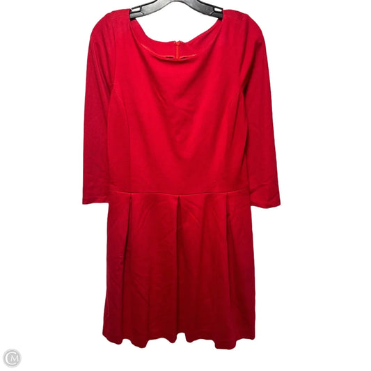 Dress Casual Midi By Banana Republic In Red, Size: 12