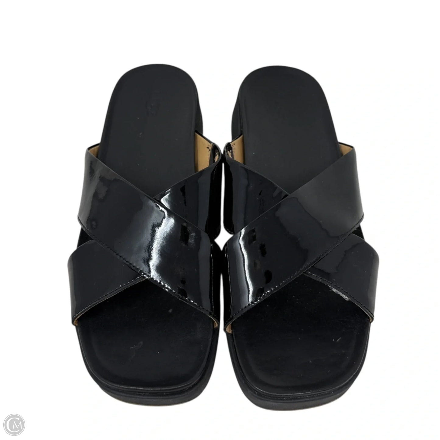 Emily Crisscross Sandals Designer By Ugg In Black, Size: 9